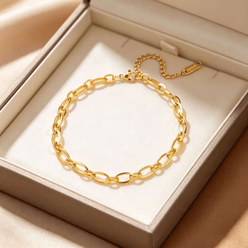 Fashionable Stainless Steel Anklet, Simple & Elegant Design